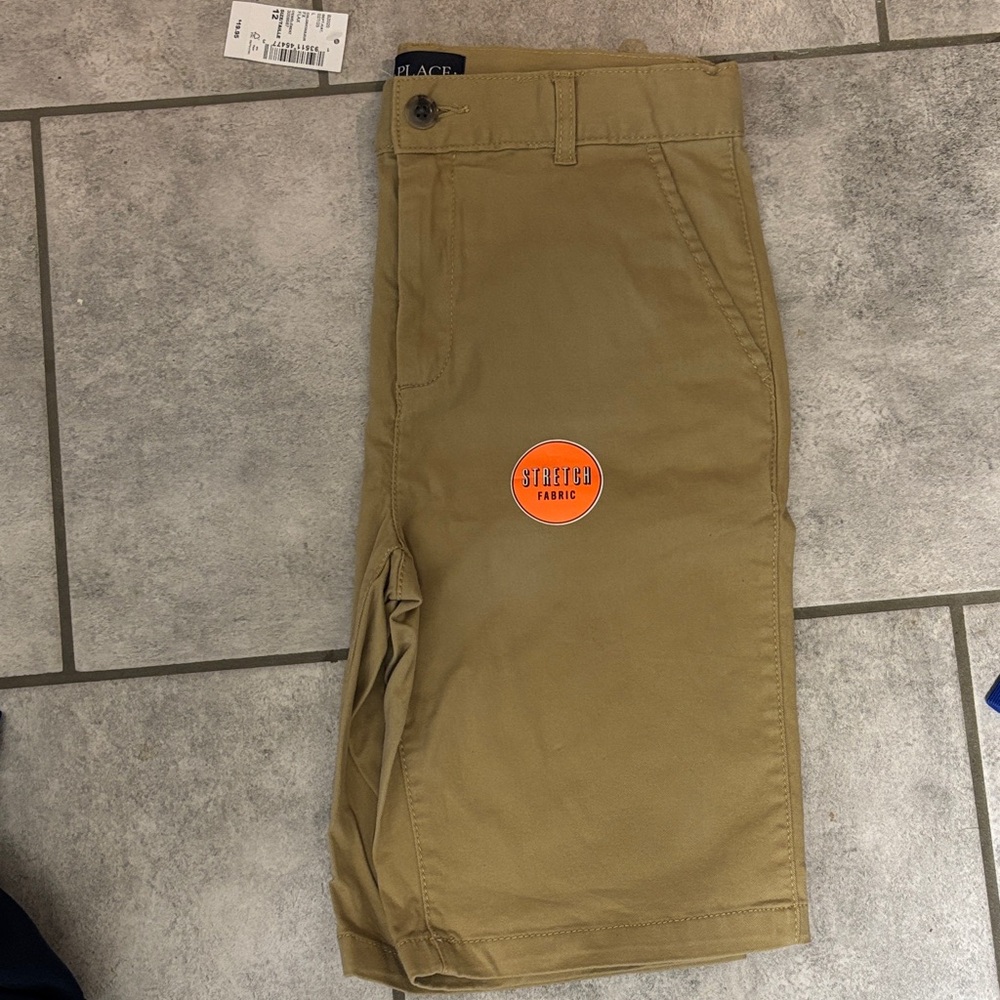NWT Boys Tan Stretch Shorts